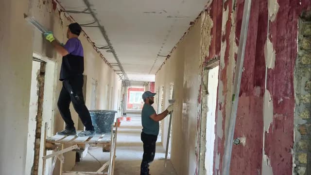 В Башмаковской райбольнице приступили к чистовой отделке третьего этажа терапевтического корпуса