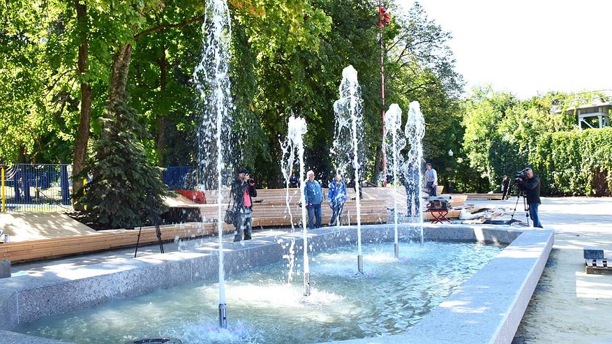 В пензенском парке имени Белинского запустили новый фонтан