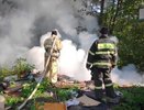 Стихийную свалку в Чаадеевке ликвидировали огнеборцы