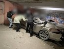 В Пензе «BMW» улетела в подземный пешеходный переход