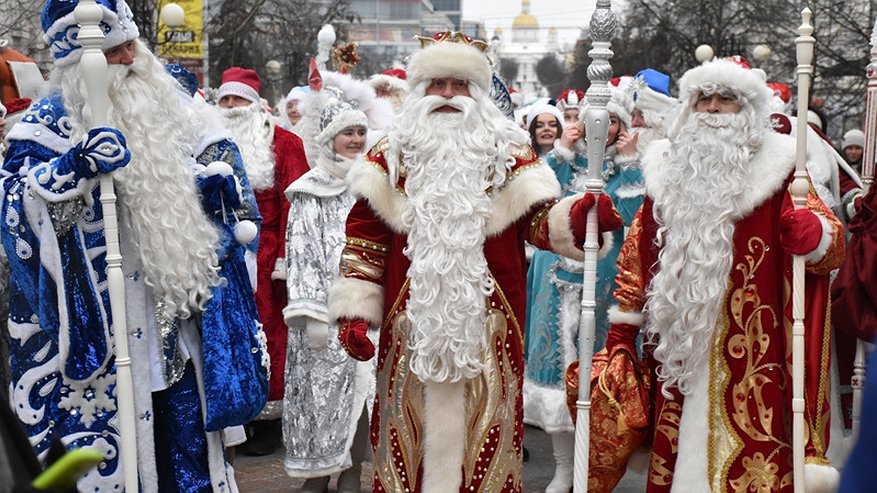 В Пензе прошёл парад Дедов Морозов