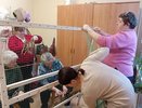 Пенсионеры из Пензы обучаются создавать маскировочные костюмы для снайперов