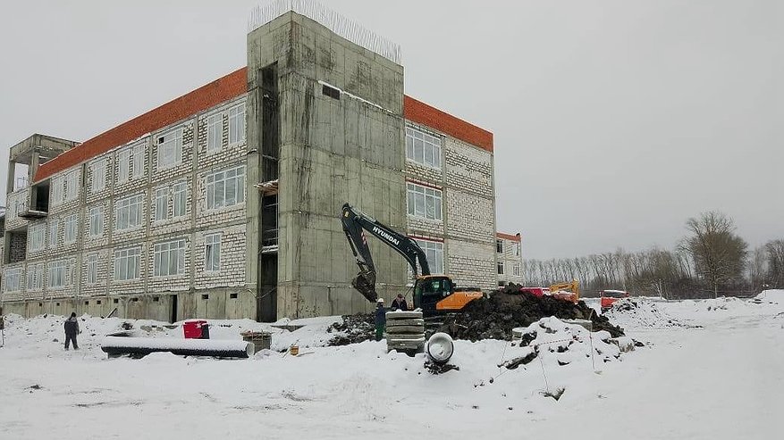 Пензенцам продемонстрировали снимки строящейся в Заре школы