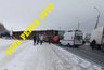 В Нижнеломовском районе Пензенской области произошло серьезное ДТП с участием трех фур