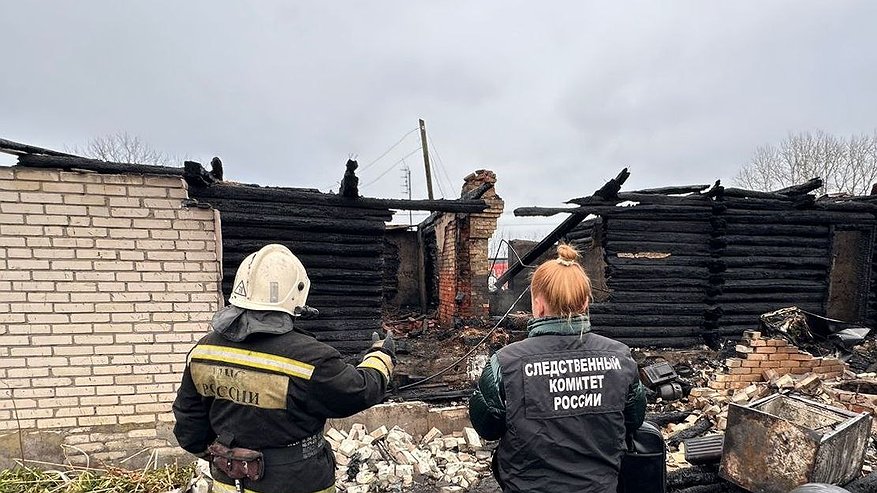 В Лопатинском районе при пожаре погибли двое человек