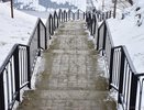 В Пензе доделали работы по монтажу перил рядом с «Первопоселенцем»