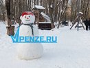 Юные пензенцы слепили главного зимнего героя