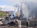 В Согласии сгорели надворные постройки и баня