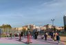 Миниатюра новости: В Кузнецке рабочие продолжают благоустраивать детскую спортплощадку