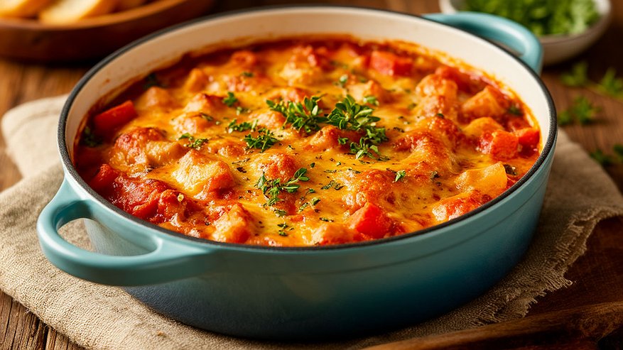 Главная картинка новости: Изумительная запеканка «три в одном» - готовим вкусный ужин за 20 минут - подойдет для ленивых хозяек