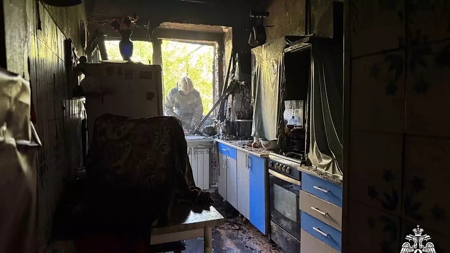 Главная картинка новости: При пожаре в жилом доме в Кузнецке пострадал пенсионер