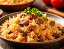 Беру рис и немного мяса и готовлю вкуснейший ужин для всей семьи: легкий рецепт рассыпчатого плова - готовится очень просто