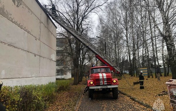 В микрорайоне Залиния случился пожар