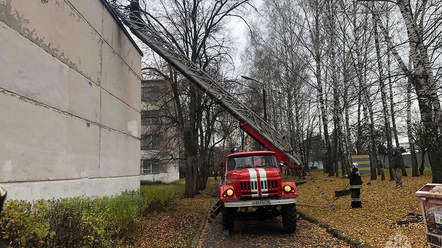 Главная картинка новости: В микрорайоне Залиния случился пожар