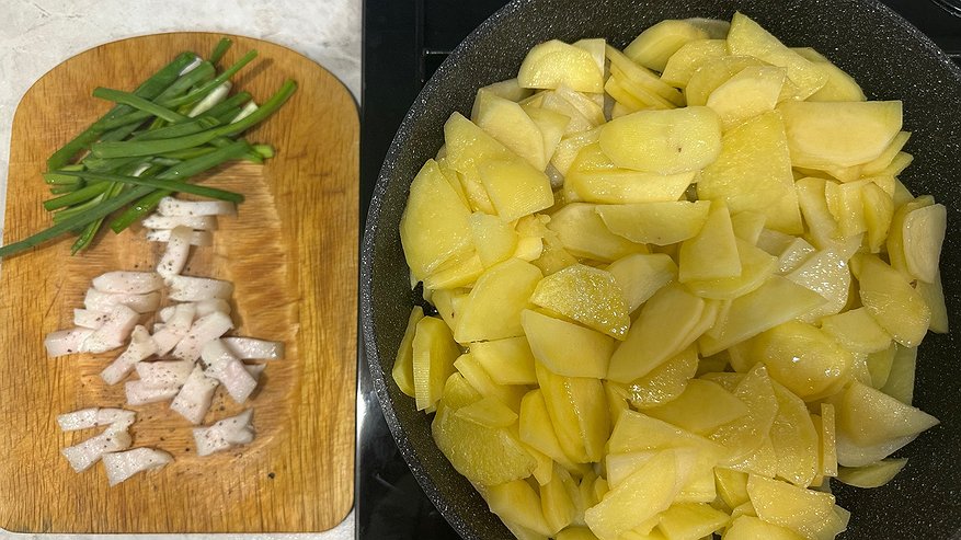 Главная картинка новости: Простой трюк, благодаря которому жареная картошка приготовится в 3 раза быстрее - получается вкусная и хрустящая