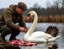 Почему охотники не едят лебедя, хотя там очень много мяса. Гусей же едят. Что не так с этой птицей