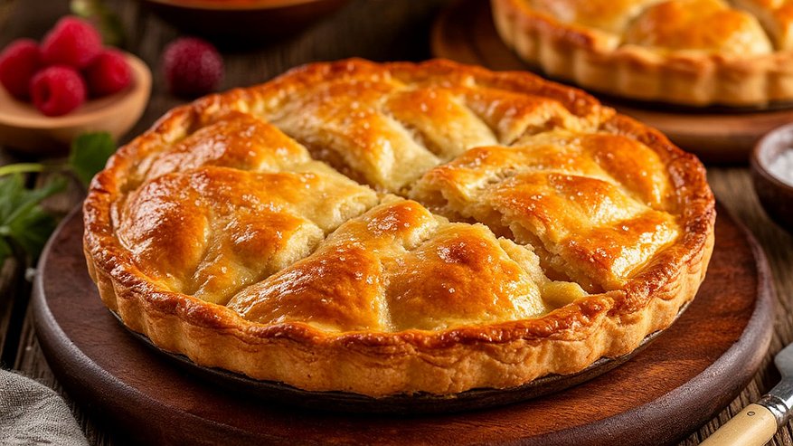 Главная картинка новости: Рецепт очень вкусного пирога: с бисквитным тестом и нежной начинкой. Приготовьте, вам точно понравится